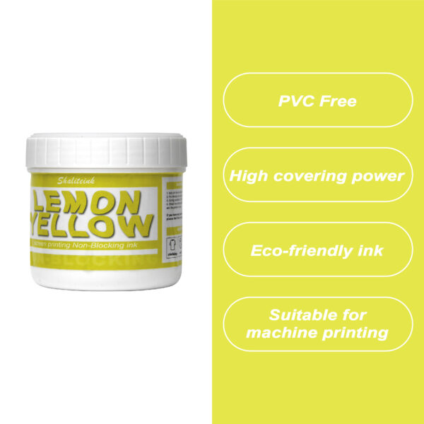 Lemon Yellow PVC Free NB Screen Printing Ink