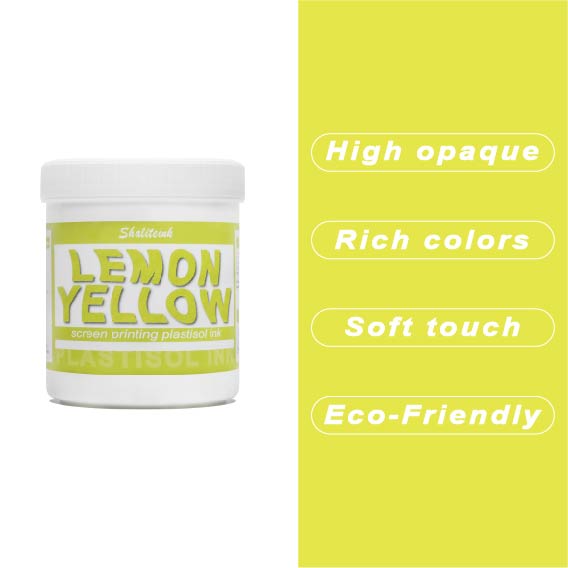 Lemon Yellow Screen Printing Ink Plastisol