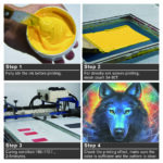 Yellow PVC Free NB Screen Printing Ink