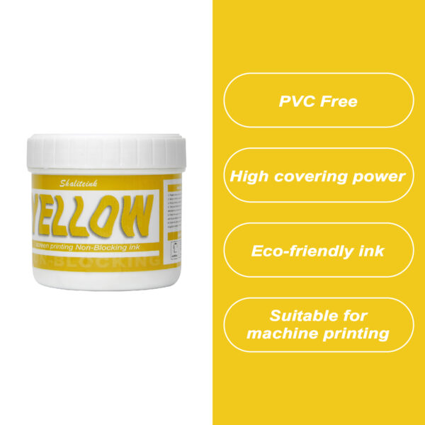 Yellow PVC Free NB Screen Printing Ink
