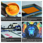 Golden Yellow PVC Free NB Screen Printing Ink