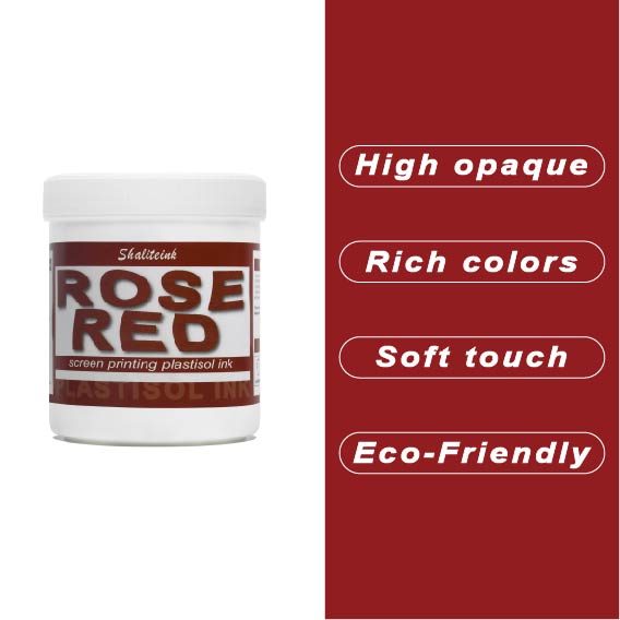 Rose Red Screen Printing Ink Plastisol