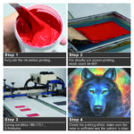 Red PVC Free NB Screen Printing Ink