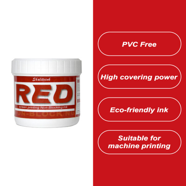 Red PVC Free NB Screen Printing Ink