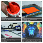 Orange Yellow PVC Free NB Screen Printing Ink