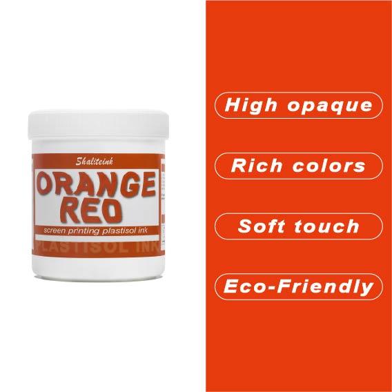 Orange Red Screen Printing Ink Plastisol