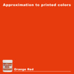 Orange Red Screen Printing Plastisol Ink