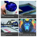 Blue PVC Free NB Screen Printing Ink