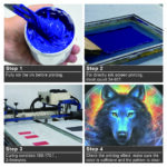 Bright Blue PVC Free NB Screen Printing Ink