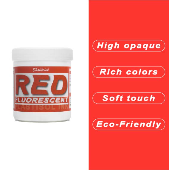 Fluorescent Red Screen Printing Ink Plastisol