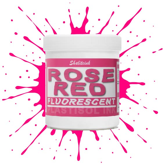 Fluorescent Rose Red Screen Printing Ink Plastisol