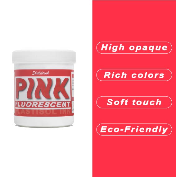 Fluorescent Red Pink Screen Printing Ink Plastisol