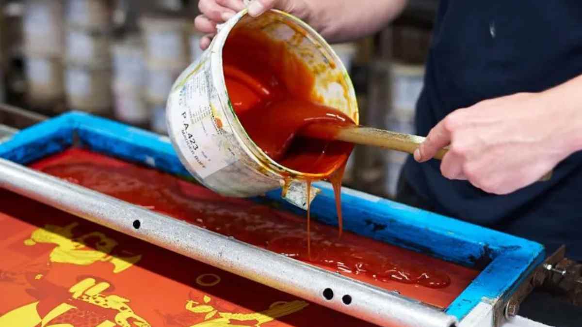 Deep Red Screen Printing Plastisol Ink