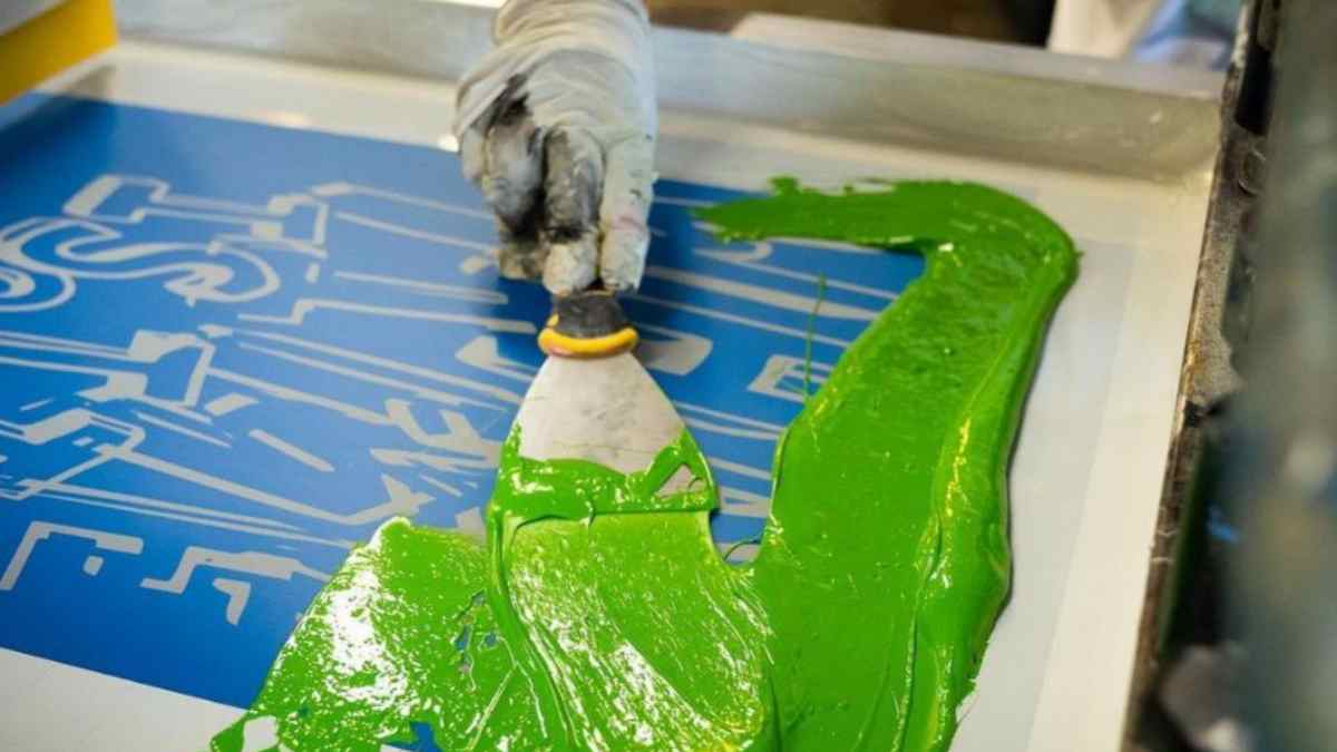 Fluorescent Green Screen Printing Plastisol Ink