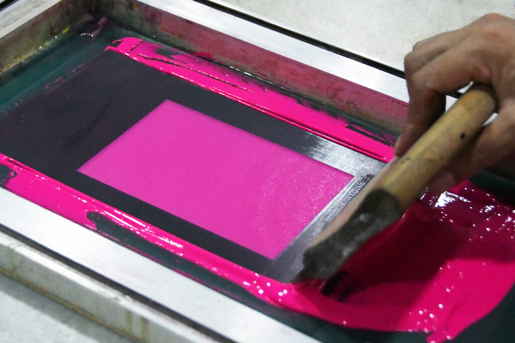 Fluorescent Pink Screen Printing Plastisol Ink