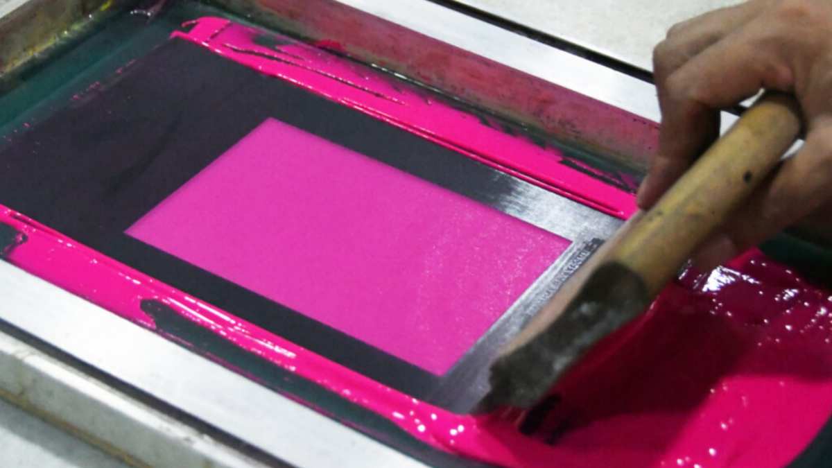 Fluorescent Pink Screen Printing Plastisol Ink