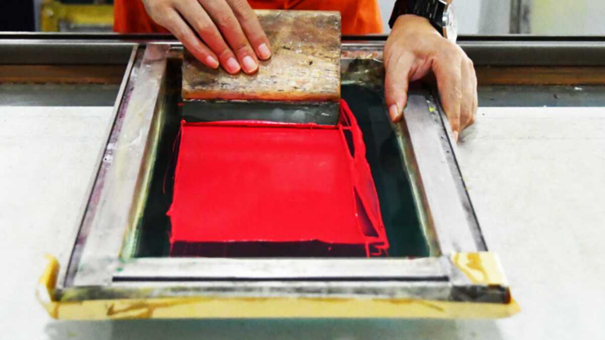 Fluorescent Red Pink Screen Printing Plastisol Ink