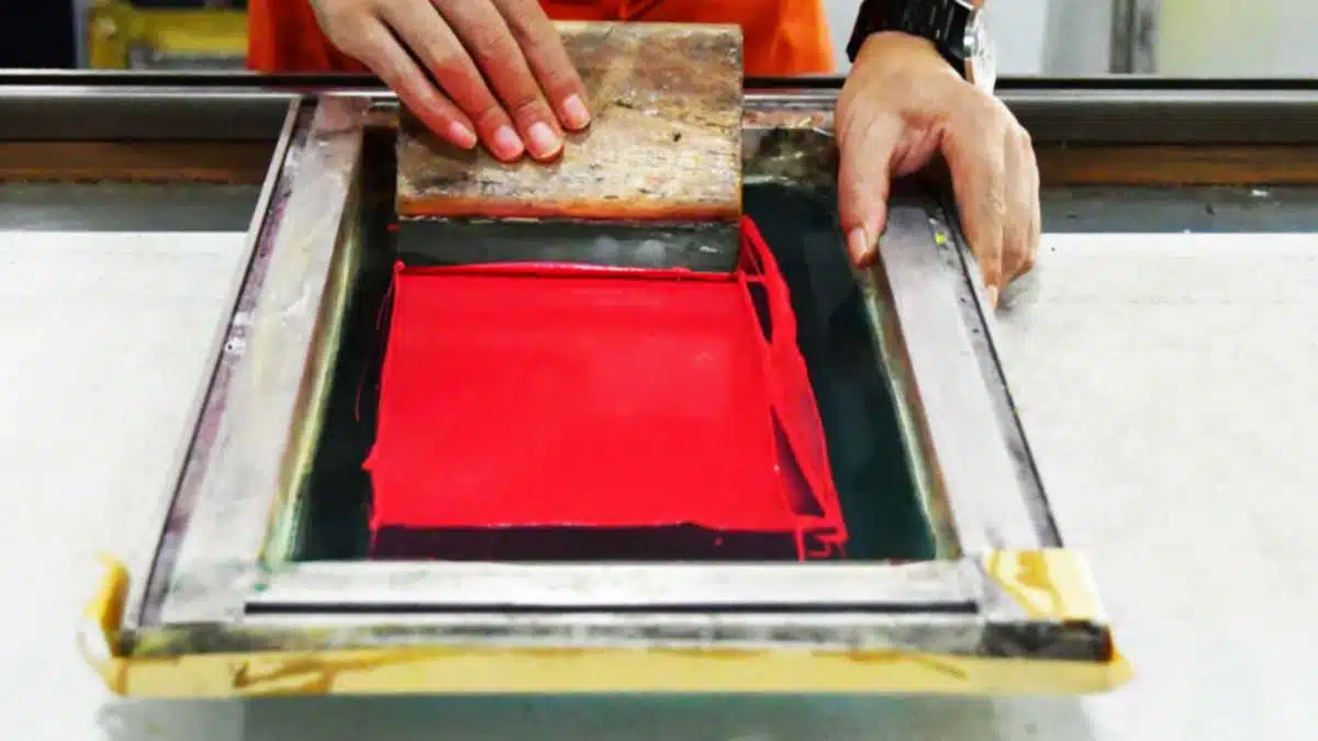 Fluorescent Red Pink Screen Printing Plastisol Ink