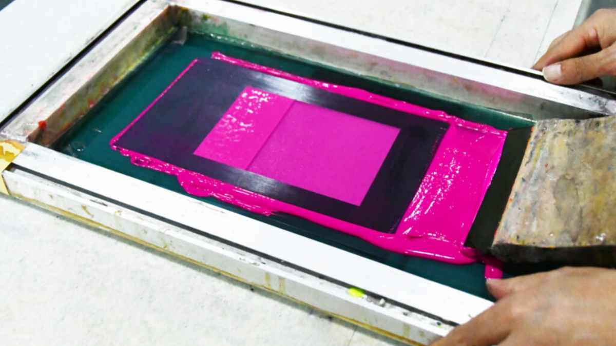 Fluorescent Rose Red Screen Printing Plastisol Ink
