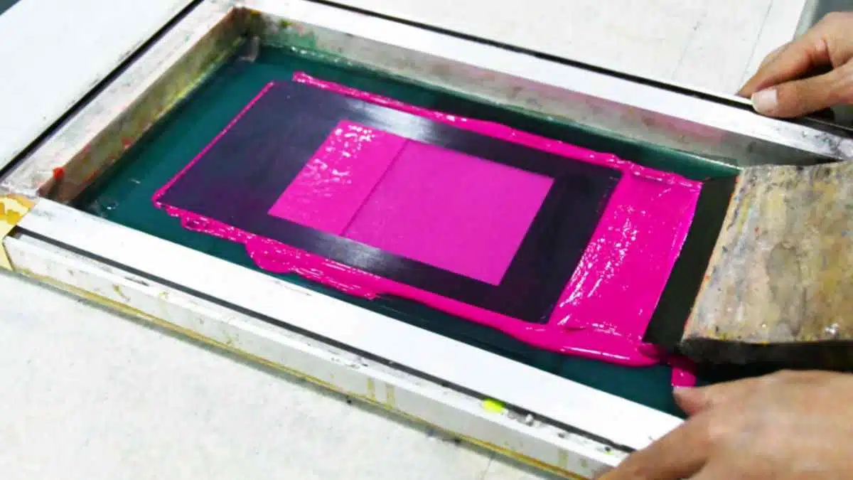 Fluorescent Rose Red Screen Printing Plastisol Ink