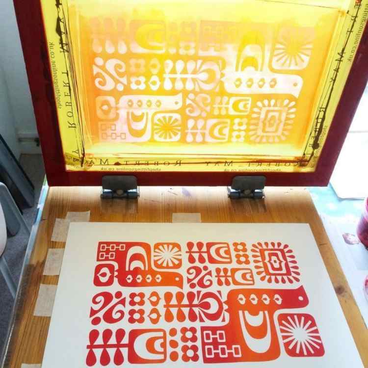 Orange Yellow Screen Printing Plastisol Ink