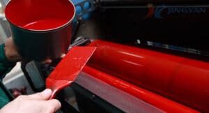 Red PVC Free NB Screen Printing Ink