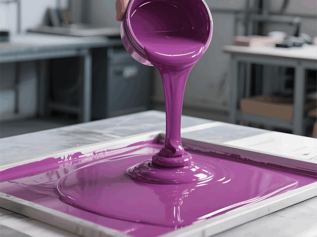 Violet Red Screen Printing Plastisol Ink