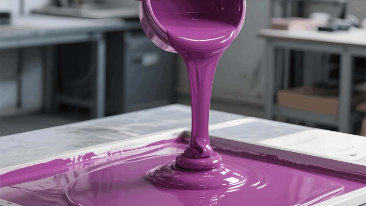 Violet Red Screen Printing Plastisol Ink